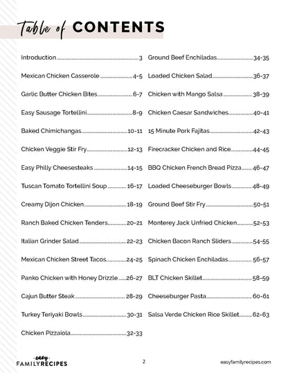 30 Minute Dinners