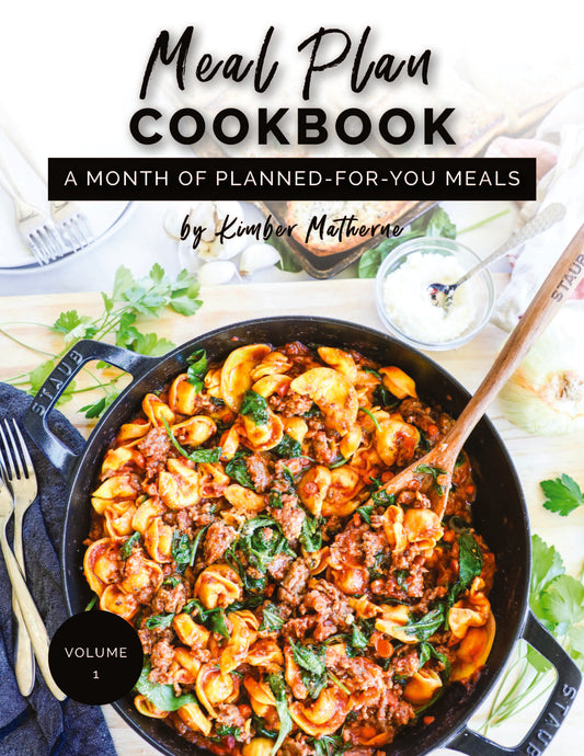 Meal Plan Cookbook - Volume 1