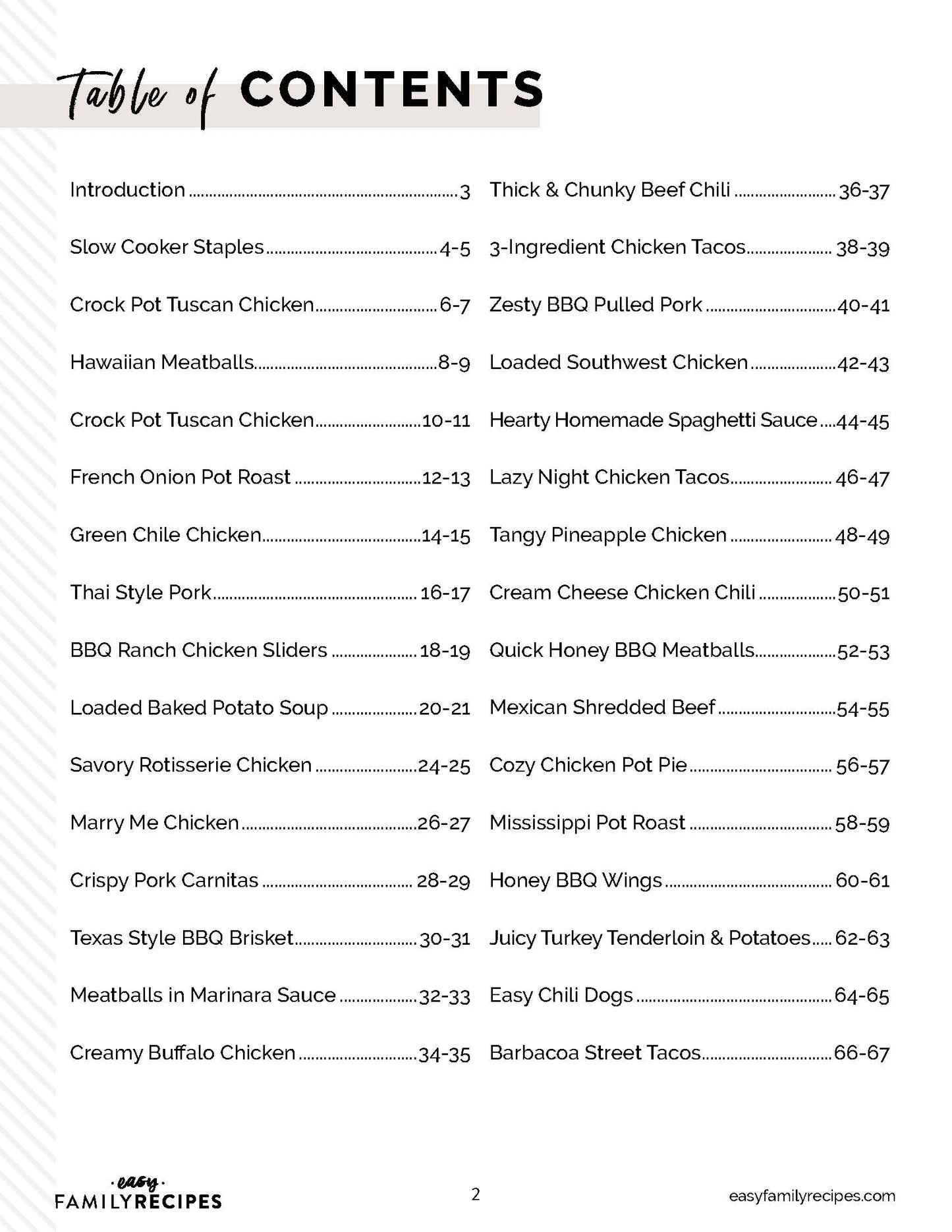 Busy Night - Slow Cooker Recipes